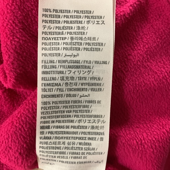 Hollister XS Black Transition Nylon Zip Jacket with Hood & Pink Fleece lining - Picture 8 of 10